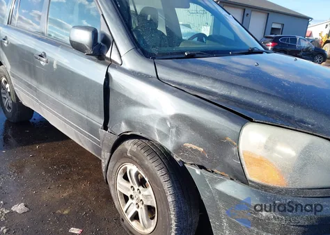 2005 Honda Pilot Ex-L из США, поврежденный, VIN 2HKYF18505H519518